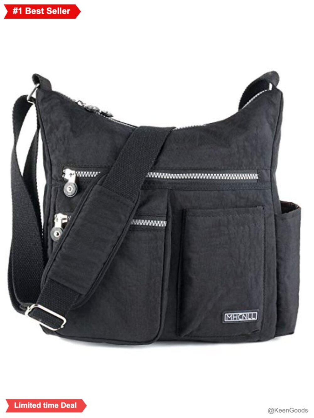 Nylon Crossbody Purse Anti-Theft RFID Lightweight